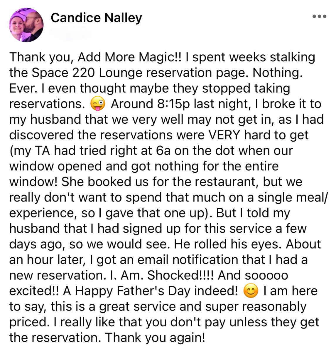 Space 220 Lounge Walt Disney World Reservation