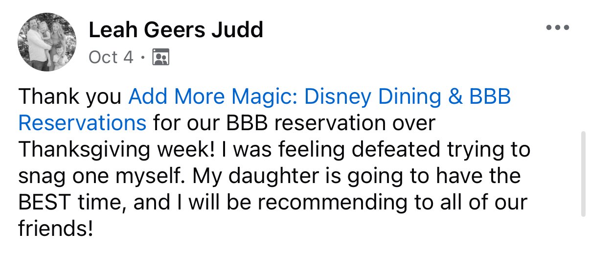 Disney World Dining
